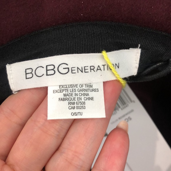 NEW WITH TAGS BCBGeneration Maroon Fedora Hat - Picture 4 of 9